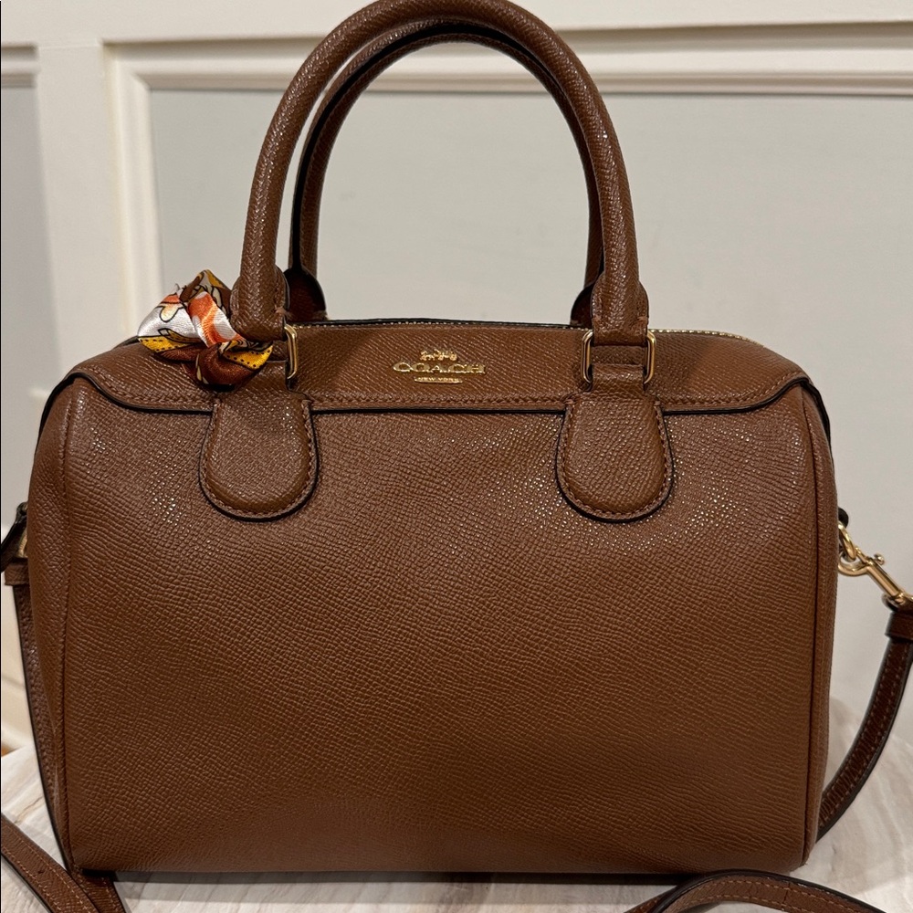 Coach Bennett Satchel with Vibrant Scarf - Picture 4 of 16